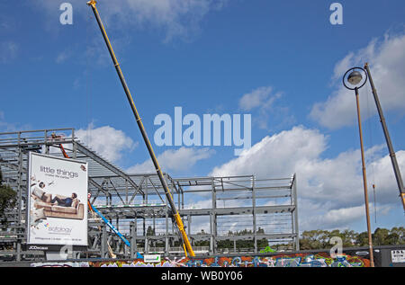 Stahl Konstruktion, Meadowbank, Edinburgh, Großbritannien Stockfoto