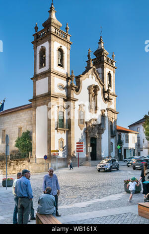 Die barocke Kirche der Misericórdia, im Zentrum von Guarda, Beira Interior Norte, Norden Portugals. Stockfoto