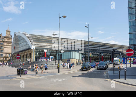 Vom Bahnhof Liverpool Lime Street, Skelhorne Street, Liverpool, Merseyside, England, Vereinigtes Königreich Stockfoto