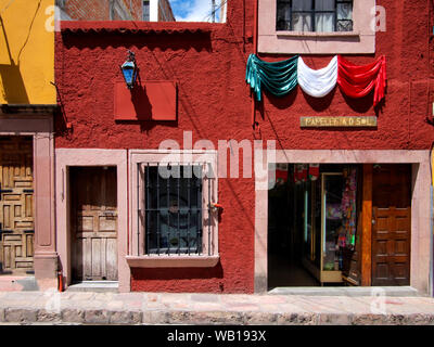San Miguel De Allende, einer Stadt in der Region Guanajuato in Mexiko. Das historische Stadtzentrum ist ein Weltkulturerbe. Stockfoto