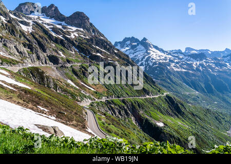 Schweiz, Kanton Uri, Sustenpass Stockfoto