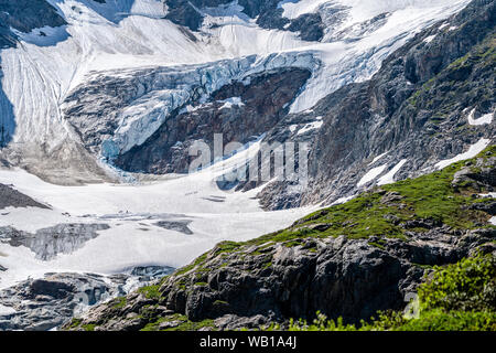 Schweiz, Kanton Bern, Stein Gletscher Stockfoto