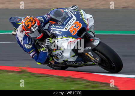 Silverstone, Großbritannien. 23 Aug, 2019. MotoGP GoPro Britischen Grand Prix, Praxis Tag; 52-Redaktion nur mit der Credit: Aktion Plus Sport Bilder/Alamy leben Nachrichten Stockfoto