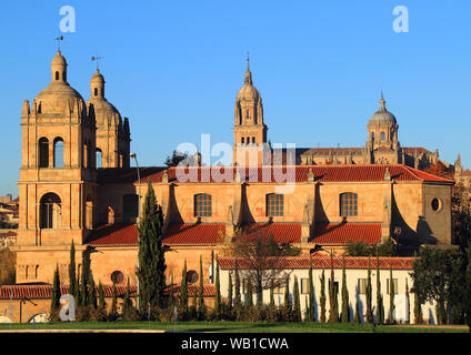 Salamanca, Spanien - UNESCO Weltkulturerbe mit romanischen, gotischen, Renaissance und barocken Denkmälern. Die Kirche von: Iglesia de Santisima Trinidad de Arrabal. Stockfoto