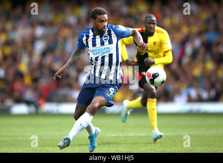 Brighton & Hove Albion Jurgen Locadia während der Premier League Match an der Vicarage Road, Watford Stockfoto