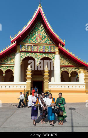 Asien, Südostasien, Laos, Vientiane, Wat Ong Teu (m), 30078220 Stockfoto