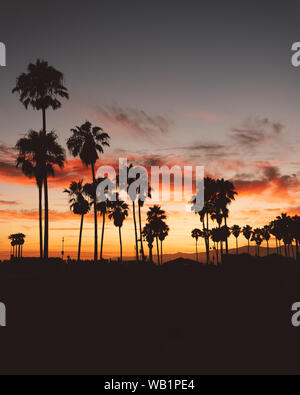 Sonnenuntergang am Venice Beach Kalifornien USA Stockfoto