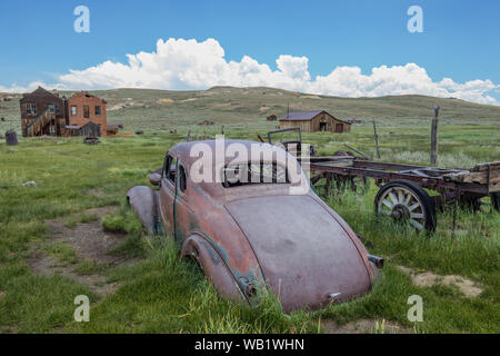 Ghost Town Landschaft in Bodie, CA Stockfoto