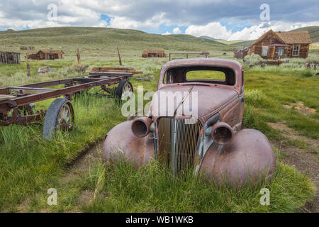 Ghost Town Landschaft in Bodie, CA Stockfoto