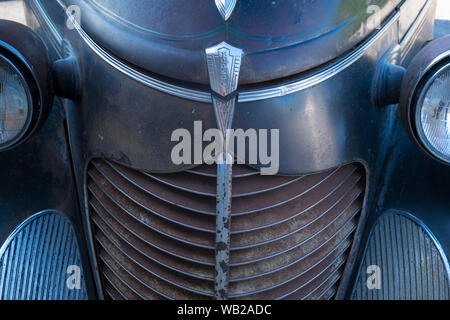 Frontgrill Und Scheinwerfer Hudson Classic Car Stockfoto