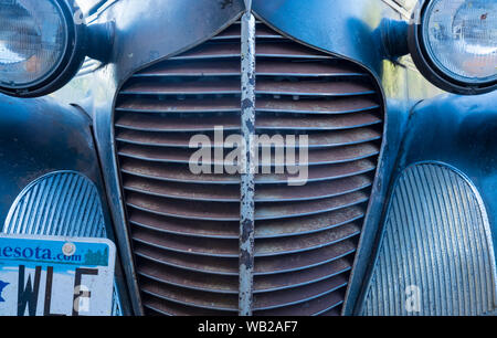 Frontgrill Und Scheinwerfer Hudson Classic Car Stockfoto