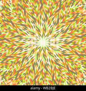 Dynamische radiale bunten Mosaikfliesen Muster Hintergrund-abstrakten hypnotischen Rundschreiben Vector Graphic Design mit geometrischen Formen Stock Vektor