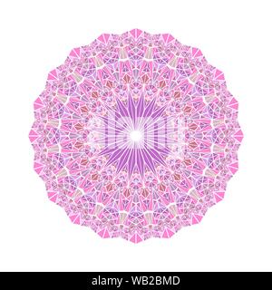 Runde verzierten Dreieck Fliesen Mosaik Mandala - polygonale abstract Vector Illustration von Dreiecken Stock Vektor