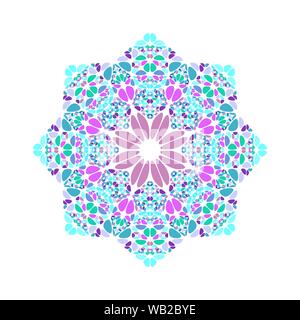 Abstrakte isoliert Kies ornament star Polygon - bunte ornamentale Vektor element Stock Vektor