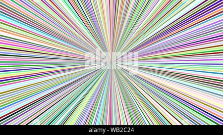 Farbenfrohe abstrakte psychedelischen striped Star Burst Hintergrund Design - Vektor explosion Abbildung Stock Vektor