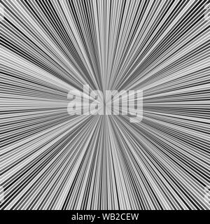 Grau psychedelischen geometrcial Explosion Konzept Hintergrund - Vektor ray Burst grafik design Stock Vektor