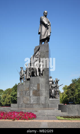 Denkmal für Schewtschenko in Charkow. Die Ukraine Stockfoto