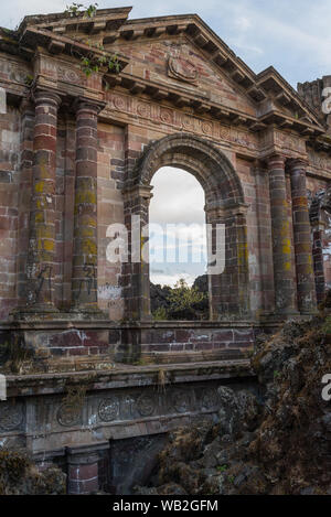 Stadt zerstört von Vulkan Paricutin Stockfoto