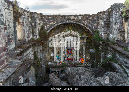 Stadt zerstört von Vulkan Paricutin Stockfoto