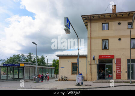 Markt Schwaben: Markt Schwaben Bahnhof in Oberbayern, Ebersberg, Oberbayern, Bayern, Bayern, Deutschland Stockfoto