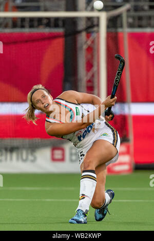 Antwerpen, Belgien. 23 Aug, 2019. Antwerpen, 23-08-2019, EuroHockey Meisterschaft (Frauen) 2019. Veranstaltungsort: Sportcentrum Wilrijkse Plein. Viktoria Huse während des Spiels Spanien Deutschland vs. Credit: Pro Schüsse/Alamy leben Nachrichten Stockfoto