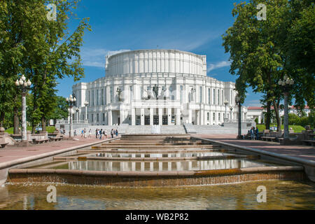 Das Bolschoi Theater von Belarus in Minsk, Belarus. Stockfoto