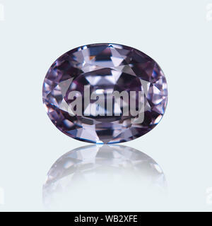 Oval cut Amethyst. Stockfoto