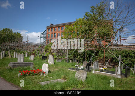 Kensal Green Cemetery im Bereich des Royal Borough von Kensington und Chelsea. Eine der Friedhöfe die "tollem Sieben" in London, England, Großbritannien Stockfoto