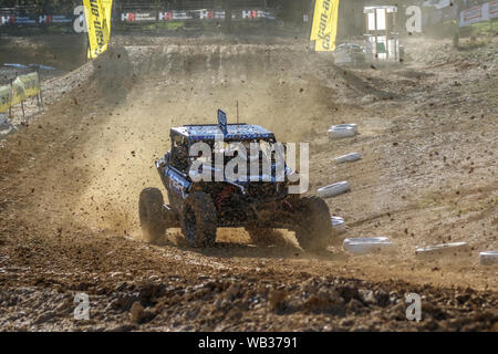 Monza Park, Ballarat, Victoria, Australien. 24. August 2019. Die dritte Runde der Dewalt SXS australische Meisterschaften - #65 Alex Handley Fahren seines SXS-Turbo. Credit: Brett Keating/Alamy leben Nachrichten Stockfoto