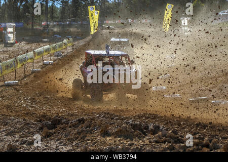 Monza Park, Ballarat, Victoria, Australien. 24. August 2019. Die dritte Runde der Dewalt SXS australische Meisterschaften - #657 Ewan McClure Fahren seines SXS-Turbo. Credit: Brett Keating/Alamy leben Nachrichten Stockfoto