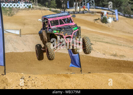 Monza Park, Ballarat, Victoria, Australien. 24. August 2019. Die dritte Runde der Dewalt SXS australische Meisterschaften #99 Amber Anderson ihren SXS-Turbo. Credit: Brett Keating/Alamy leben Nachrichten Stockfoto