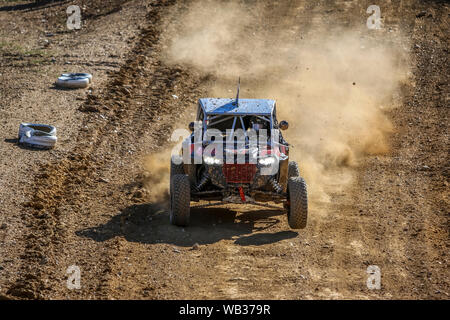 Monza Park, Ballarat, Victoria, Australien. 24. August 2019. Die dritte Runde der Dewalt SXS australische Meisterschaften #44 Tom Evans seine SXS-Turbo. Credit: Brett Keating/Alamy leben Nachrichten Stockfoto