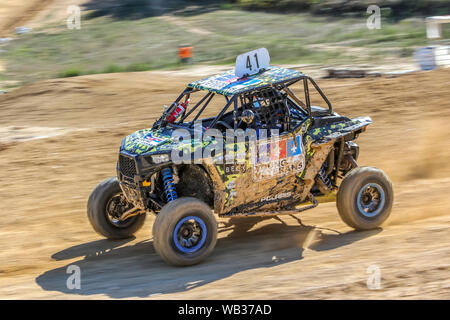 Monza Park, Ballarat, Victoria, Australien. 24. August 2019. Die dritte Runde der Dewalt SXS australische Meisterschaften #41 Stephen Gregory seine SXS-Sport. Credit: Brett Keating/Alamy leben Nachrichten Stockfoto