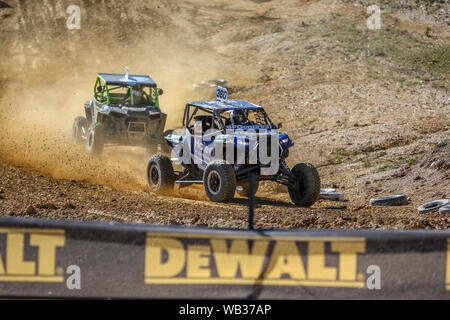 Monza Park, Ballarat, Victoria, Australien. 24. August 2019. Die dritte Runde der Dewalt SXS australische Meisterschaften #360 Simon Evans seine SXS-Turbo. Credit: Brett Keating/Alamy leben Nachrichten Stockfoto