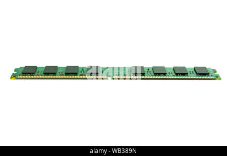 Computer RAM für PC auf weißem Hintergrund Stockfoto