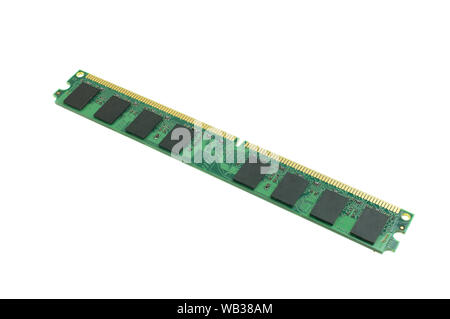Computer RAM DDR2 2 Gb für PC auf weißem Hintergrund Stockfoto