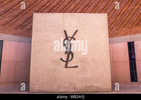 Marrakesch, Marokko - März 14, 2019: Yves Saint Laurent Museum in Marrakesch, Marokko. Stockfoto