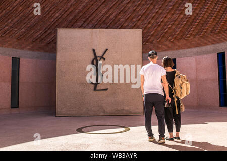 Marrakesch, Marokko - März 14, 2019: Yves Saint Laurent Museum in Marrakesch, Marokko. Stockfoto