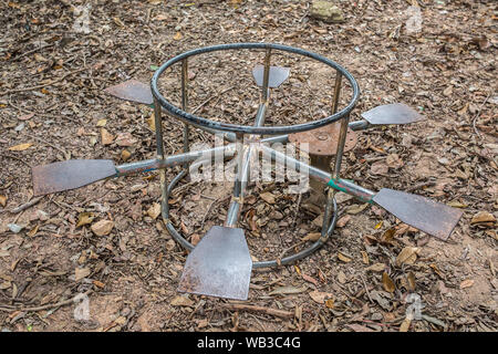 Aufgegeben und rostigen Spielplatz themed Foto. Stockfoto