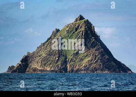 Skellig Michael, Valentia Island, Skellig Ring, wilden Atlantik, Irland Stockfoto