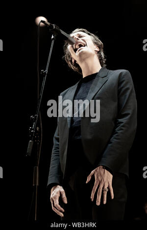 Edinburgh, Schottland, Großbritannien. 23. August 2019. Dänische Gruppe Efterklang spielen Leith Theater während der Edinburgh International Festival 2019. Iain Masterton/Alamy Leben Nachrichten. Stockfoto