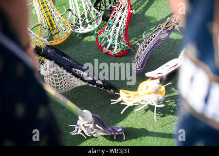 Lacrosse-amerikanischen teamsports themed Foto Stockfoto