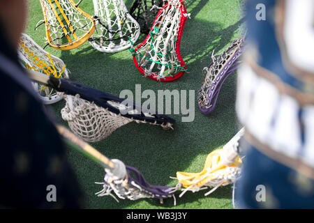 Lacrosse-amerikanischen teamsports themed Foto Stockfoto