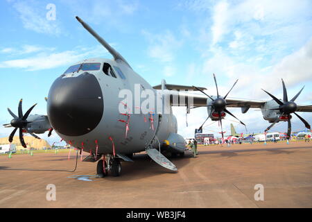 Deutsche Airbus A400M der RIAT 2019 an RAF Fairford, Gloucestershire, VEREINIGTES KÖNIGREICH Stockfoto