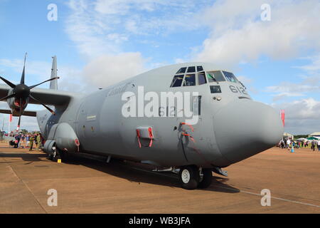 Eine kanadische Lockheed Martin Hercules CC-130 H/J der RIAT 2019 an RAF Fairford, Gloucestershire, VEREINIGTES KÖNIGREICH Stockfoto