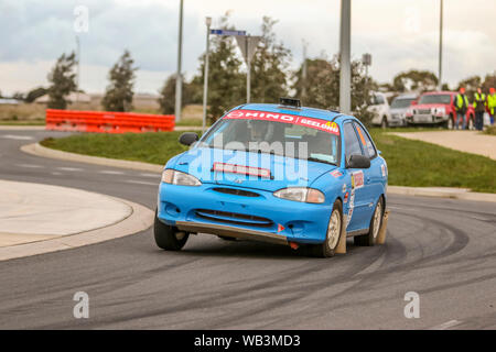 Ballarat, Victoria, Australien. 24. August 2019 - Cams australische Meisterschaften/viktorianischen Meisterschaften - Eureka Rush Rally. Credit: Brett Keating/Alamy leben Nachrichten Stockfoto