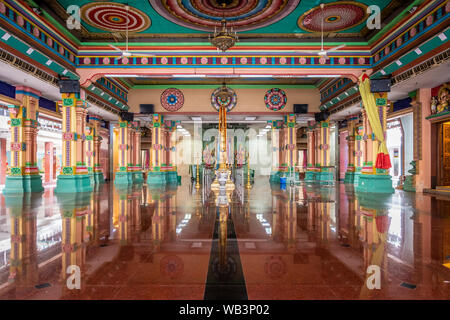 Sri Mahamariamman Tempel bunte Hauptraum der hinduistischen Tempel in Kuala Lumpur, Malaysia Stockfoto