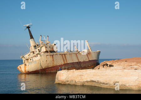Wrack der Edro lll, Paphos, Zypern Stockfoto