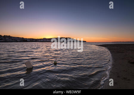 Einen ruhigen Abend bei instow Beach in North Devon Stockfoto