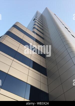 Blick auf die Stadt Seoul, Straßen und Tempel in Südkorea Stockfoto